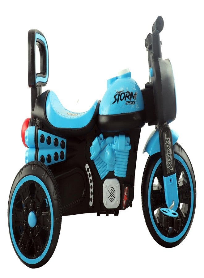 Joyride Storm 250 Bike Pedal Tricycles for Kids 1 to 4 Years| Kids Cycle with Musical Horn, LED Lights,Durbale EVA Wheels | Fun Outdoor Cycle for Kids for 2 Years | 4 Colors (Blue) - Image 3